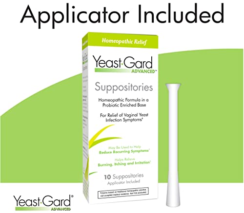 YeastGard Advanced Homeopathic Yeast Infection Vaginal Suppositories - 10 count Box